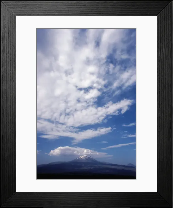 Framed Print : Clouds over a snowcapped mountain Framed Print : Clouds over a snowcapped mountain