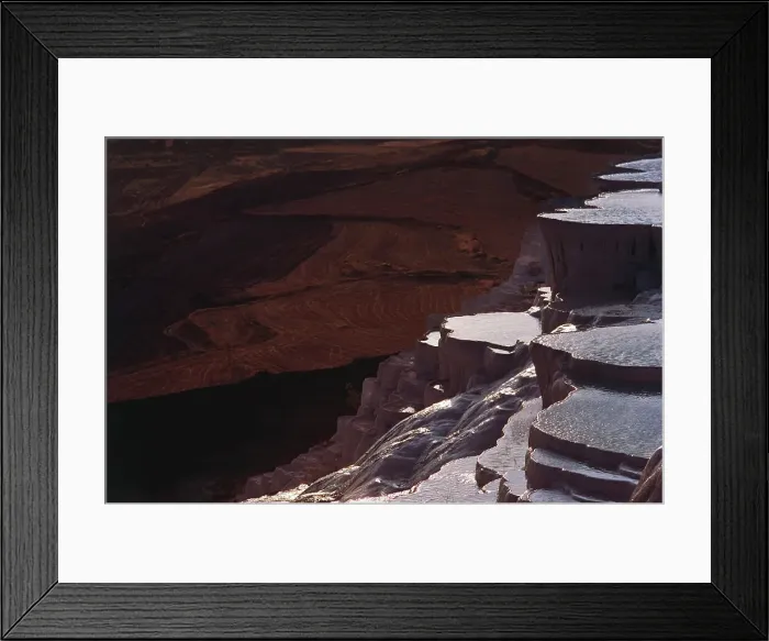 Framed Print : High angle view of travertine pools Framed Print : High angle view of travertine pools