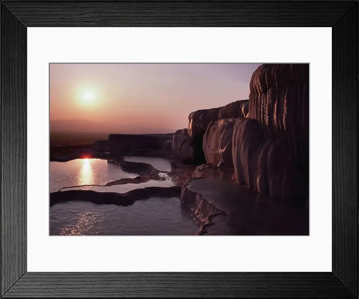 Framed Print : High angle view of travertine pools Framed Print : High angle view of travertine pools