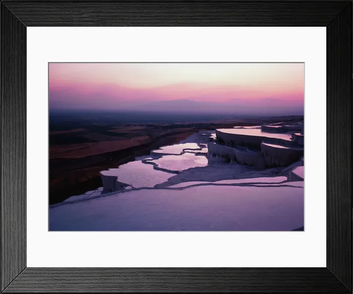 Framed Print : High angle view of travertine pools Framed Print : High angle view of travertine pools