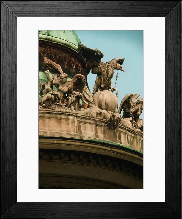 Framed Print : Statues at a palace, The Hofburg Complex