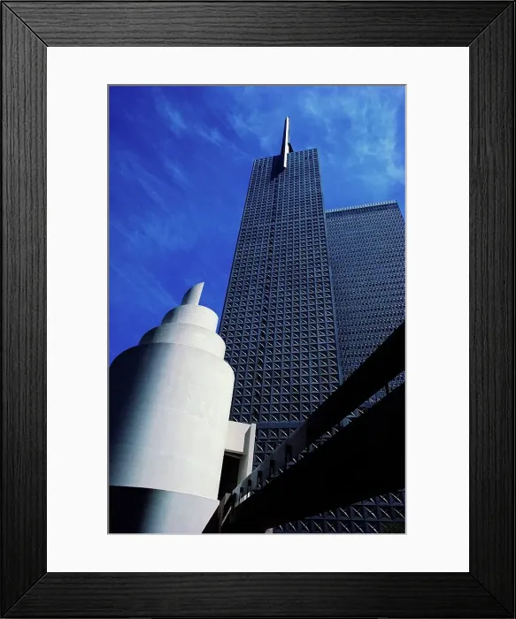 Framed Print : Low angle view of Thanksgiving Square in downtown Dallas Framed Print : Low angle view of Thanksgiving Square in downtown Dallas