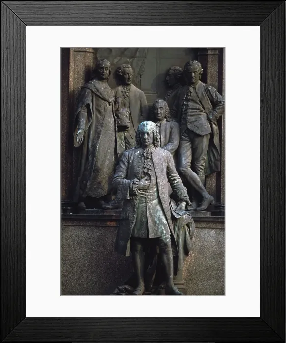 Framed Print : Statues of six men, Vienna, Austria Framed Print : Statues of six men, Vienna, Austria