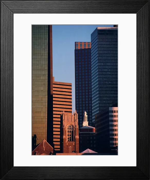 Framed Print : First United Methodist Church among skyscrapers in downtown Dallas Framed Print : First United Methodist Church among skyscrapers in downtown Dallas