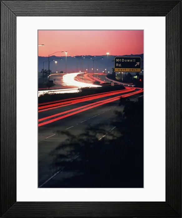 Framed Print : Traffic on a highway, Squaw Peak Highway