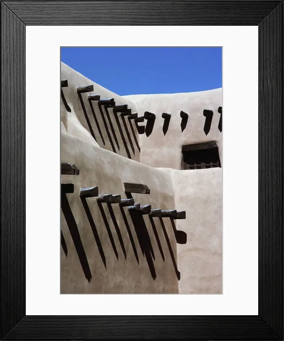 Framed Print : Corner of a Building, Taos, Taos County Framed Print : Corner of a Building, Taos, Taos County