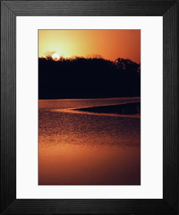 Framed Print : River at dusk, Mississippi River Framed Print : River at dusk, Mississippi River