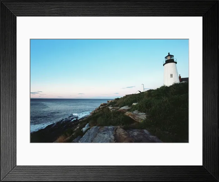 Framed Print : Lighthouse on the coast, Pemaquid Point lighthouse Framed Print : Lighthouse on the coast, Pemaquid Point lighthouse