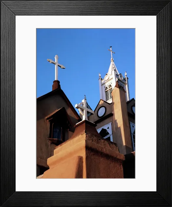 Framed Print : Low angle view of a church, Taos Framed Print : Low angle view of a church, Taos