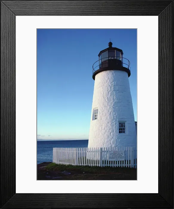 Framed Print : Lighthouse on the coast, Pemaquid Point lighthouse Framed Print : Lighthouse on the coast, Pemaquid Point lighthouse