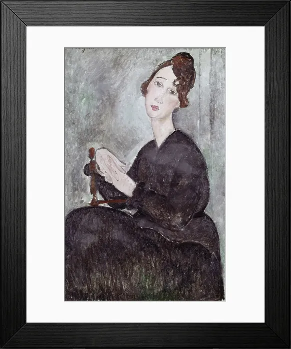 Framed Print : Portrait Of Madame Mayden Amedeo Modigliani (1884-1920 Italian) Framed Print : Portrait Of Madame Mayden Amedeo Modigliani (1884-1920 Italian)