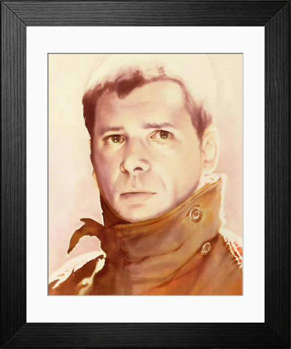 Framed Print : Blade Runner painting of Rick Deckard, Watercolour Painting Framed Print : Blade Runner painting of Rick Deckard, Watercolour Painting