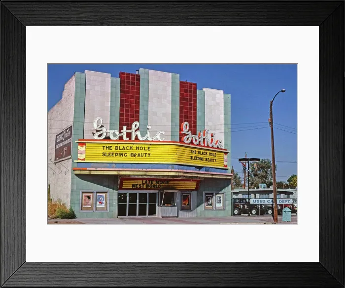 Framed Print : Gothic Theater - S. Broadway. - Denver - Colorado ca. 1980 Framed Print : Gothic Theater - S. Broadway. - Denver - Colorado ca. 1980