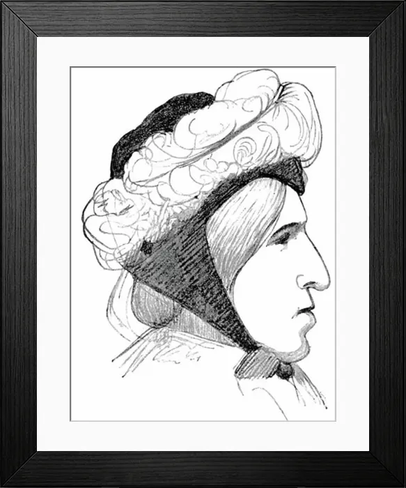 Framed Print : George Eliot - pen name of Mary Ann Evans English novelist From sketch by Lady Alma Tadema, 1877