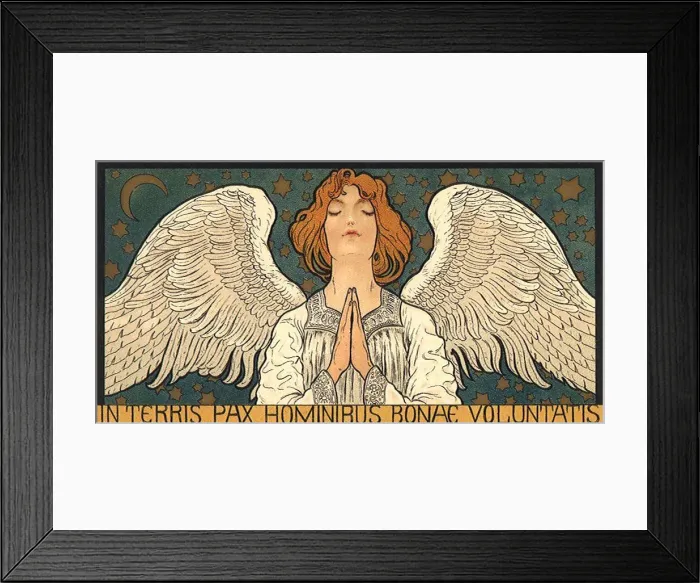 Framed Print : Angel in Prayer, Lauda, Rich