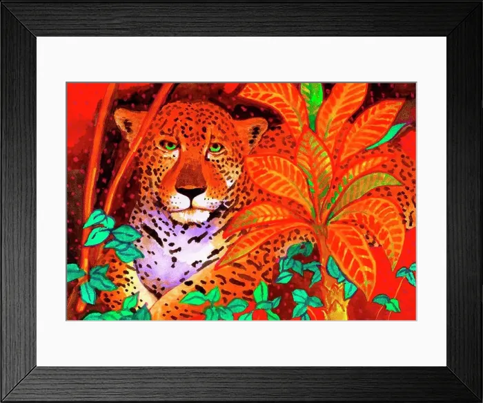 Framed Print : El Tigre John Newcomb, Watercolor, 2005 Framed Print : El Tigre John Newcomb, Watercolor, 2005
