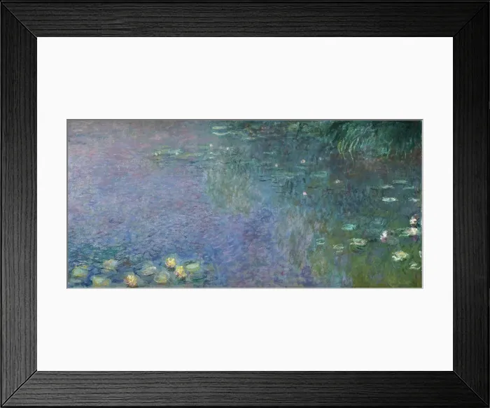 Framed Print : Water-Lillies. Morning. Right Side. Claude Monet (1840-1926 / French) Oil on Canvas Musee de l'Orangerie, Paris, France Framed Print : Water-Lillies. Morning. Right Side. Claude Monet (1840-1926 / French) Oil on Canvas Musee de l'Orangerie, Paris, France