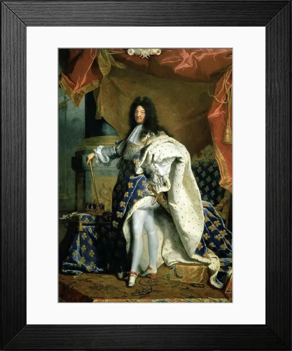 Framed Print : Louis XIV, King of France 1701 Hyacinthe Rigaud (1659-1743 / French) Musee du Louvre, Paris