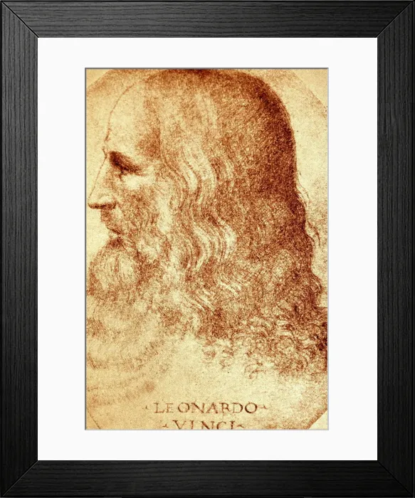 Framed Print : Portrait of Leonardo da Vinci; 1510 Framed Print : Portrait of Leonardo da Vinci; 1510