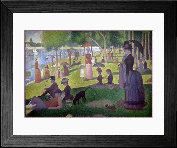 Framed Print : A Sunday Afternoon on the Island of La Grande Jatte