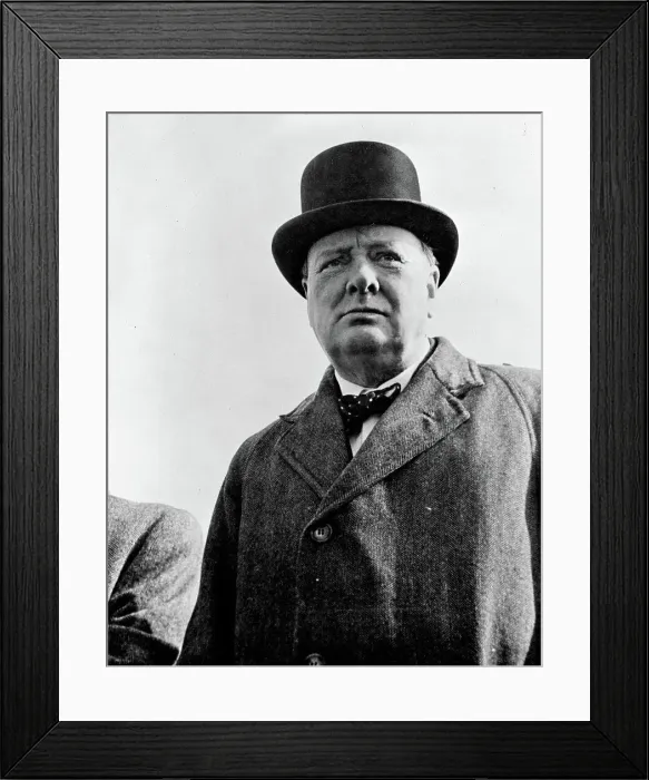 Framed Print : Prime Minister Winston Churchill of Great Britain 1942 Framed Print : Prime Minister Winston Churchill of Great Britain 1942