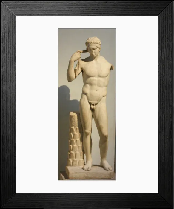 Framed Print : Roman statue of a victorious young athlete Framed Print : Roman statue of a victorious young athlete