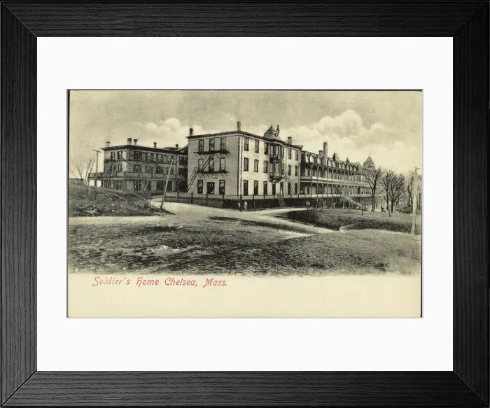 Framed Print : Soldier's home Chelsea, Mass