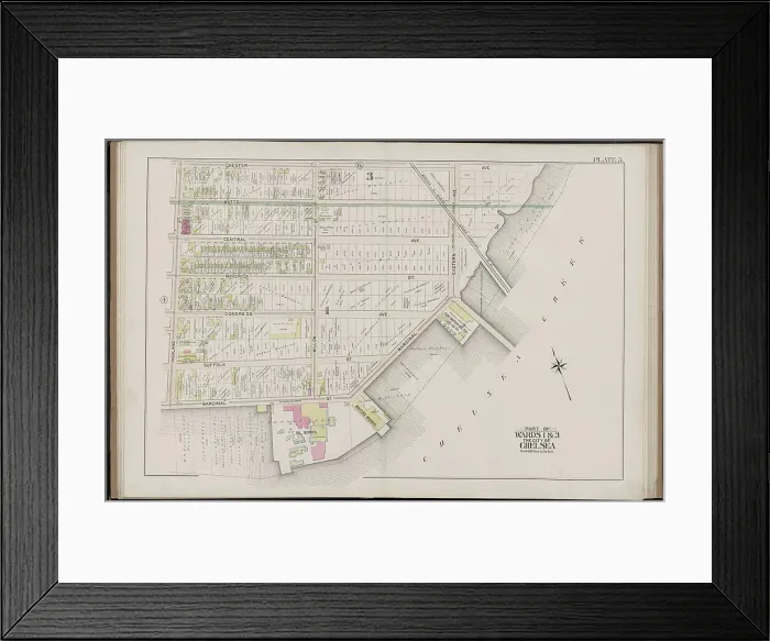 Framed Print : Atlas of the city of Chelsea and the towns of Revere & Winthrop Framed Print : Atlas of the city of Chelsea and the towns of Revere & Winthrop