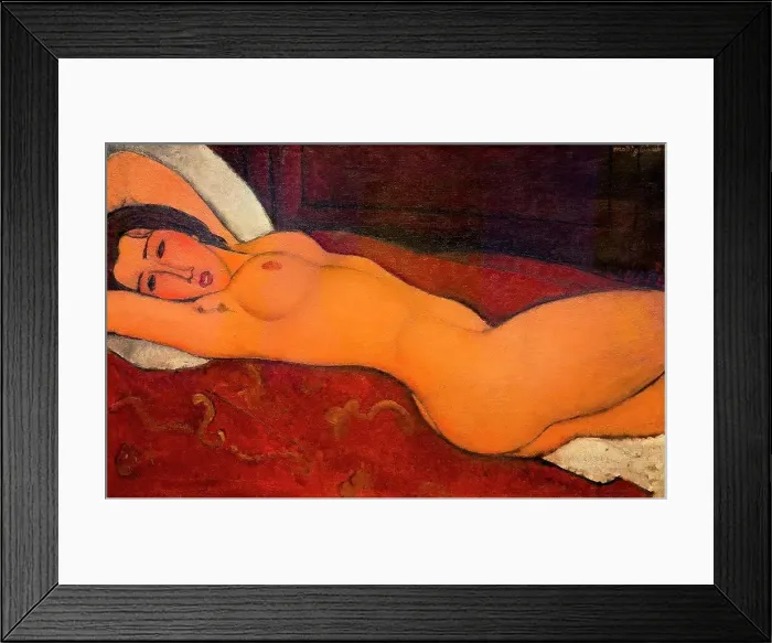 Framed Print : Reclining Nude, Amedeo Modigliani, 1917, Metropolitan Museum of Art, Manhattan, New York City, USA, North America Framed Print : Reclining Nude, Amedeo Modigliani, 1917, Metropolitan Museum of Art, Manhattan, New York City, USA, North America