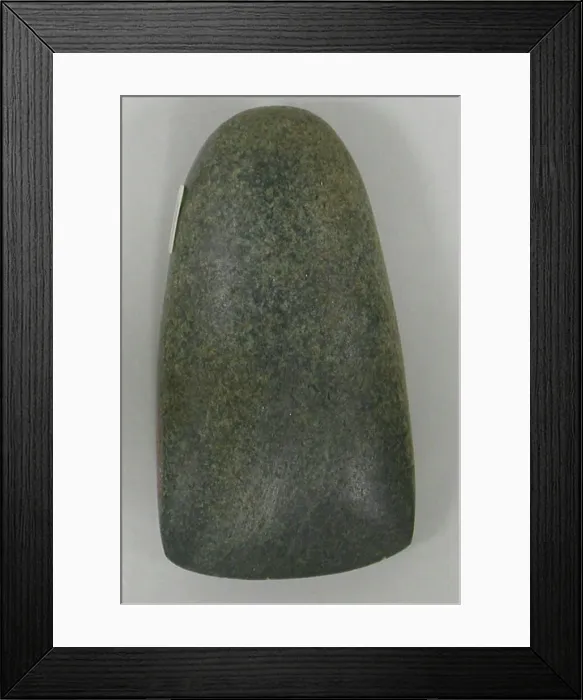 Framed Print : Celt before 16th century Maya () Greenstone axe heads
