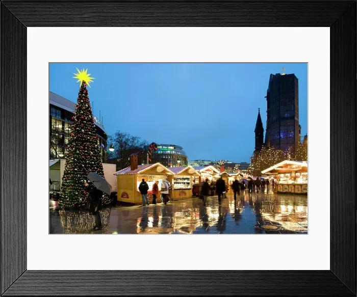 Framed Print : Germany, Berlin, Kurfurstendamm, Christmas Markets Kurfurstendamm Berlin Germany