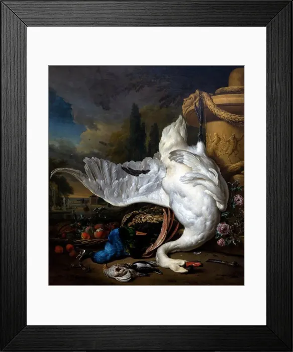 Framed Print : The Dead Swan, by Jan Weenix, 1716, Boijmans van Beuningen Museum, Rotterdam, Netherlands, Europe Framed Print : The Dead Swan, by Jan Weenix, 1716, Boijmans van Beuningen Museum, Rotterdam, Netherlands, Europe