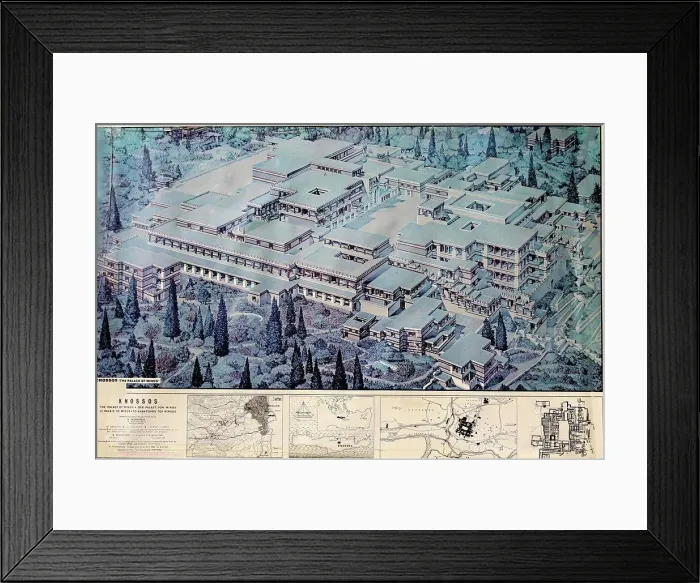 Framed Print : Reconstruction of the Knossos Palace, Anonymous Framed Print : Reconstruction of the Knossos Palace, Anonymous