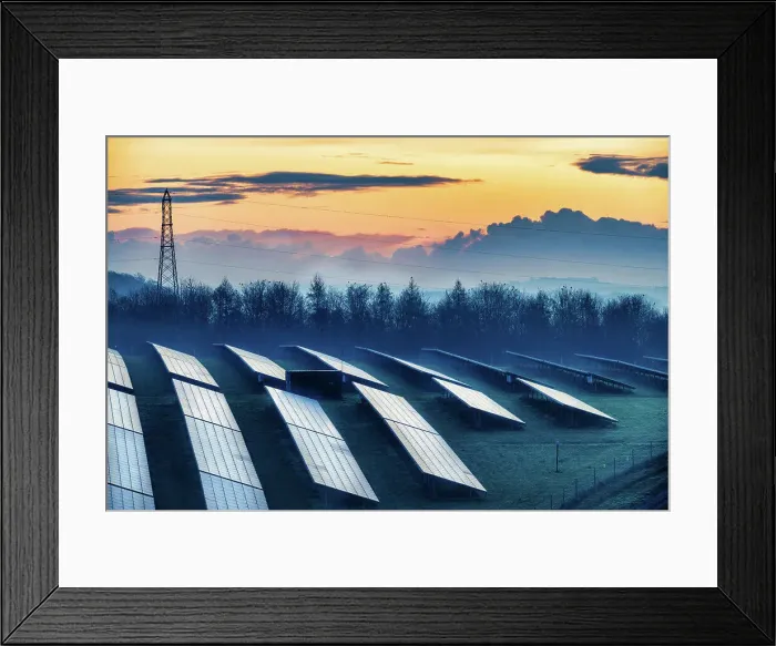 Framed Print : The concept of carbon neutral and net zero