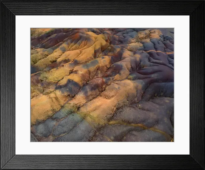 Framed Print : Aerial view of Chamarel Seven Coloured Earth Geopark in Black River, Mauritius