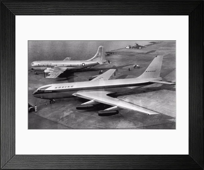 Framed Print : A Couple of Big Birds -- The new Boeing prototype Stratotanker Framed Print : A Couple of Big Birds -- The new Boeing prototype Stratotanker