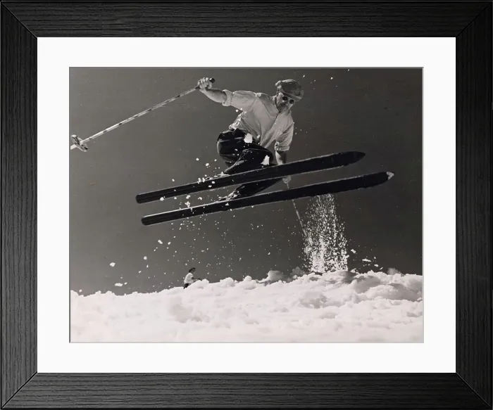 Framed Print : Skier doing jump Framed Print : Skier doing jump