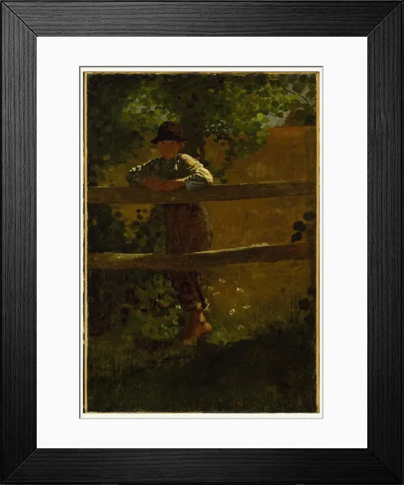Framed Print : A Country Lad, Winslow Homer, American