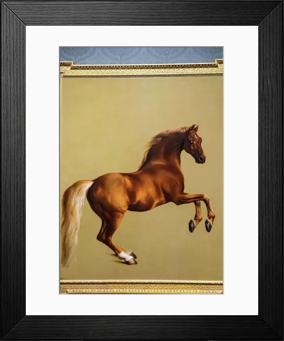Framed Print : England, London, Trafalgar Square, The National Gallery, Painting of The Racehorse Whistlejacket by George Stubbs Framed Print : England, London, Trafalgar Square, The National Gallery, Painting of The Racehorse Whistlejacket by George Stubbs