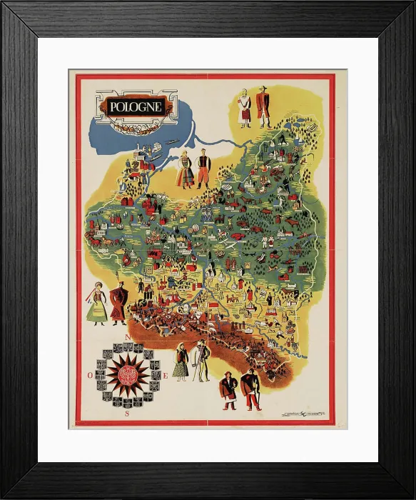 Framed Print : Pologne. Wajwód, Antoni (1905-1944) Framed Print : Pologne. Wajwód, Antoni (1905-1944)
