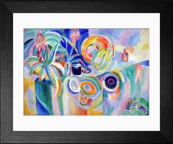 Framed Print : Painting titled Symphonie Colour by Robert Delaunay (1885-1941) French artist who co-founded the Orphism art movement Framed Print : Painting titled Symphonie Colour by Robert Delaunay (1885-1941) French artist who co-founded the Orphism art movement