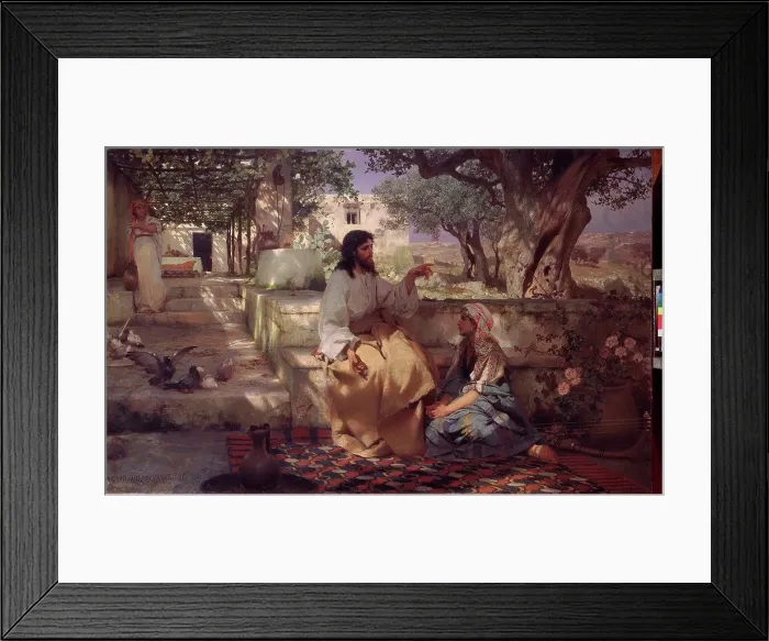 Framed Print : Christ in the House of Martha and Maria by Siemiradzki