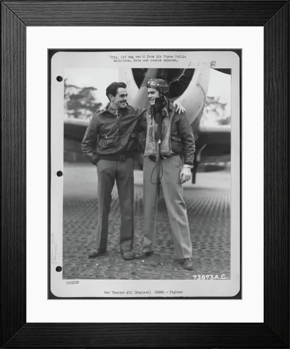 Framed Print : Capt. George E. Preddy Of Greensboro Framed Print : Capt. George E. Preddy Of Greensboro