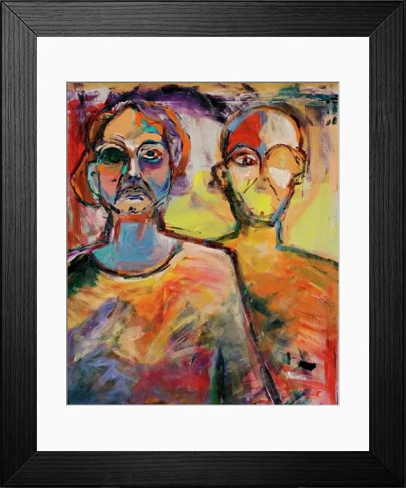Framed Print : Dawn and Her Alter Ego 1990 Michelle Puleo (b.1967 / American) Acrylic Private Collection Framed Print : Dawn and Her Alter Ego 1990 Michelle Puleo (b.1967 / American) Acrylic Private Collection