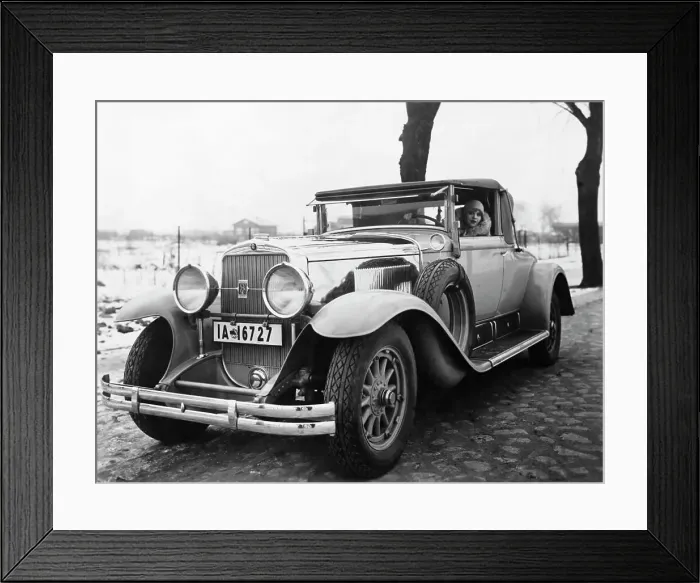 Framed Print : Anny Ondra (Czech Film Actress) in a Cadillac, c. 1928 Framed Print : Anny Ondra (Czech Film Actress) in a Cadillac, c. 1928