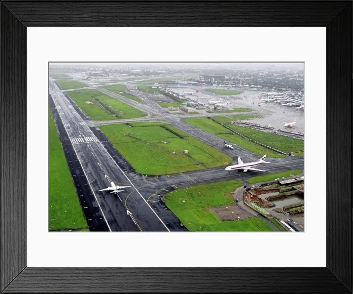Framed Print : An aerial view runways Framed Print : An aerial view runways