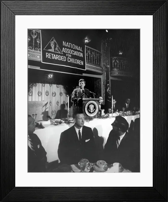 Framed Print : Address to the 13th Annual Convention of the National Association for Retarded Children at the Mayflower Hotel Framed Print : Address to the 13th Annual Convention of the National Association for Retarded Children at the Mayflower Hotel