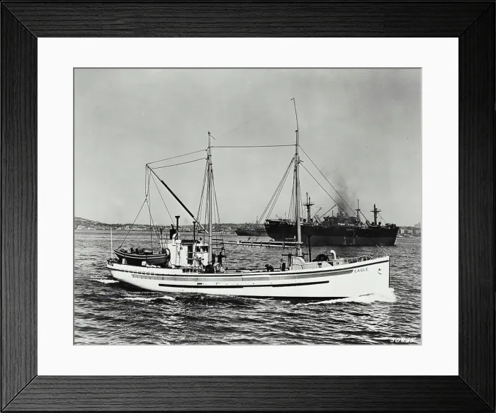 Framed Print : Halibut fishing schooner Eagle operating in the North Pacific out of Seattle Framed Print : Halibut fishing schooner Eagle operating in the North Pacific out of Seattle