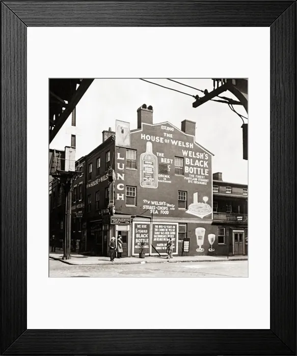 Framed Print : The House of Welsh in Baltimore