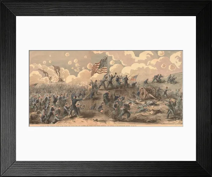 Framed Print : US Civil War, Battle of Fort Donelson Framed Print : US Civil War, Battle of Fort Donelson